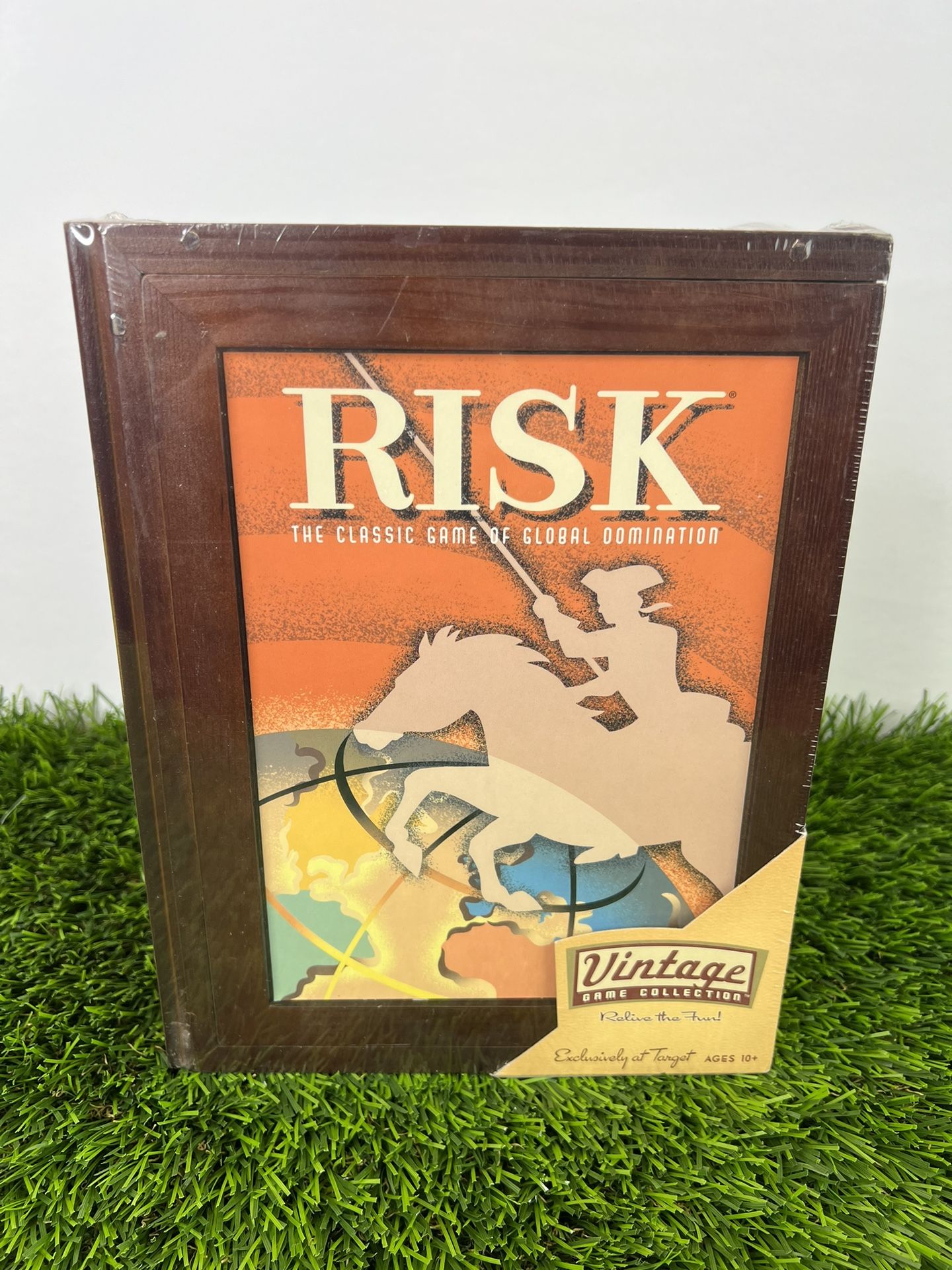 RISK Vintage Game Collection Wooden Bookshelf - Factory Sealed