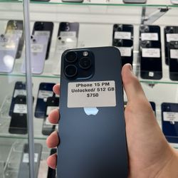 iPhone 15 PM Unlocked/ 512 GB Great Working Condition 