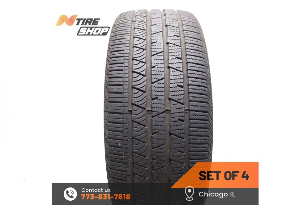 Set of 4 Used 9/32 255/45R20 101H Continental CrossContact LX Sport AO