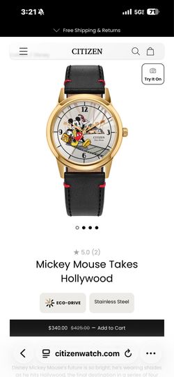 Mickey Mouse Takes Hollywood Citizens Watch