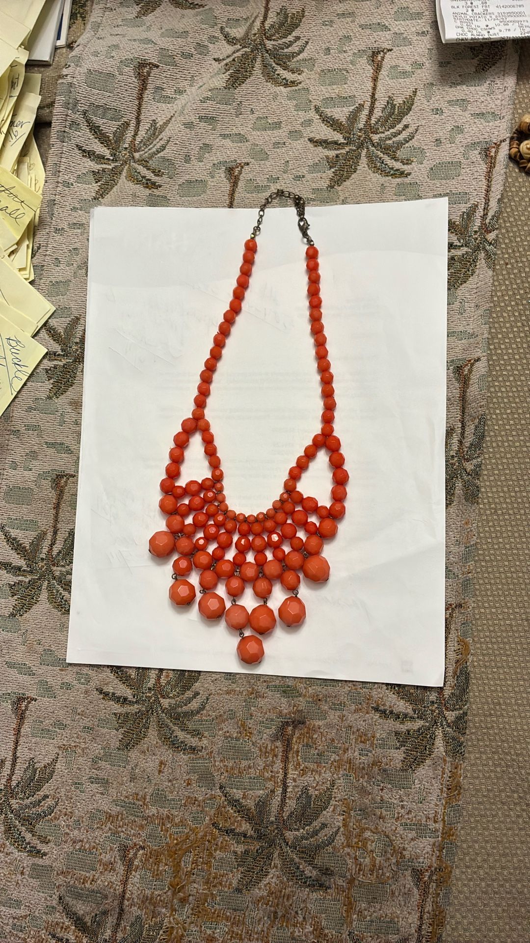 Red Beaded Necklace
