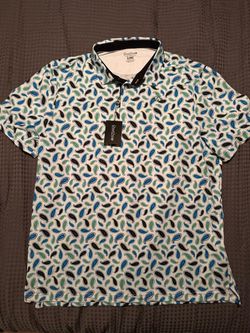 New Good Good Golf Paisley Polo Shirt XL