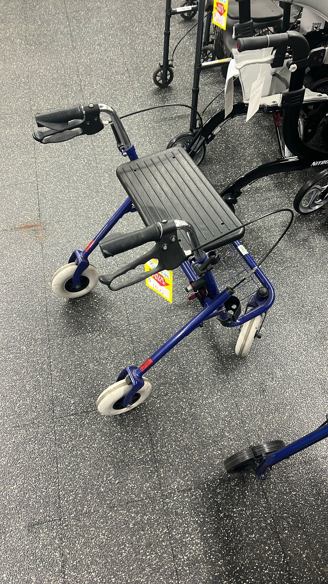 Dmi Four Wheel Rollator With Seat