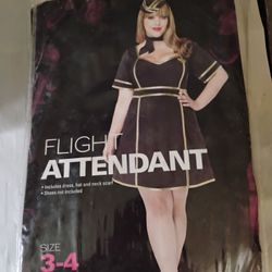 Torrid Flight Attendant Costume Size 3-4