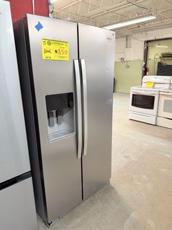 Whirlpool Side-by-Side Refrigerator with Ice and Water Dispenser