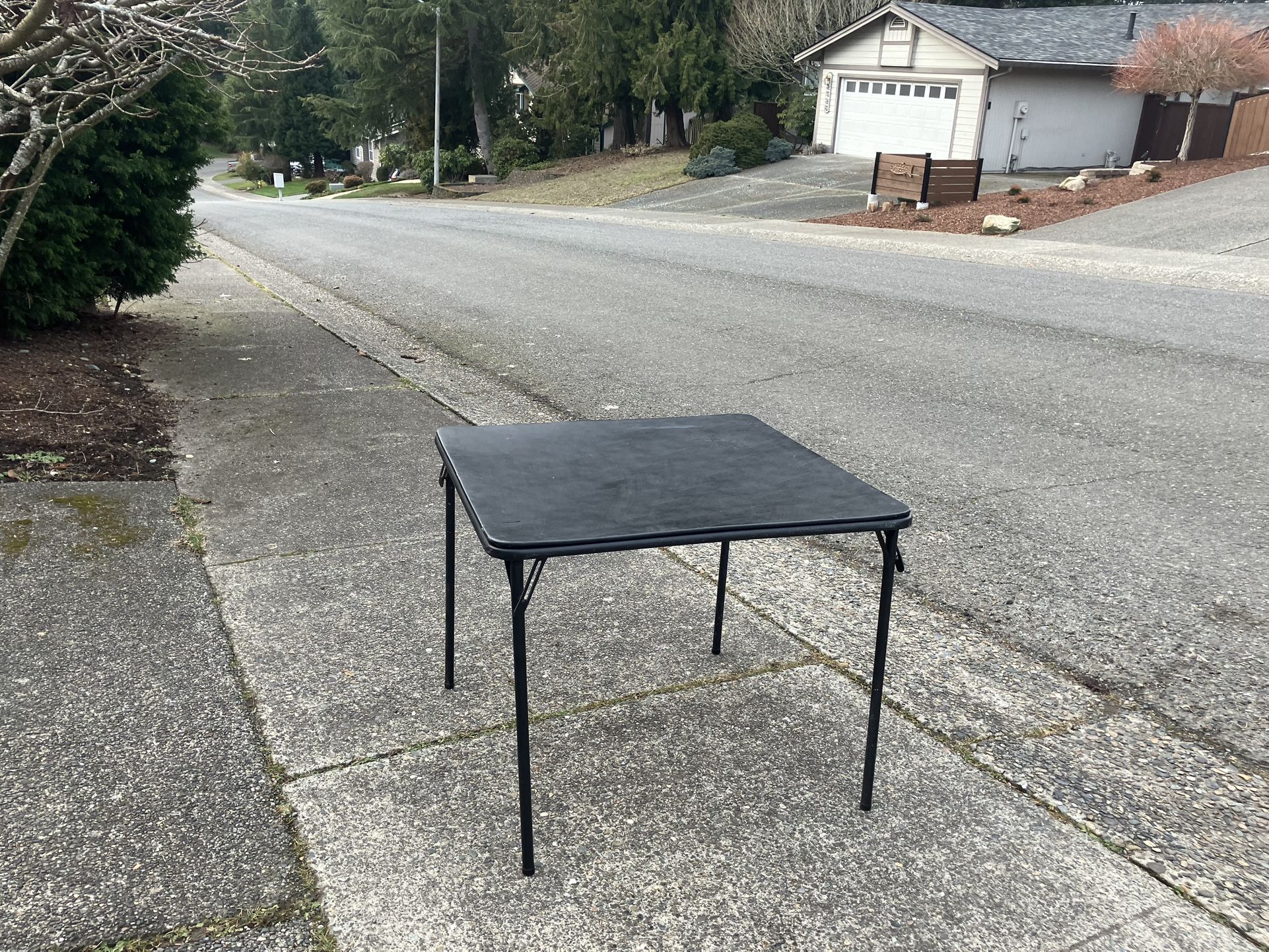 Folding Card Table Outdoor Craft Table 32” by 32” by 30” High like New