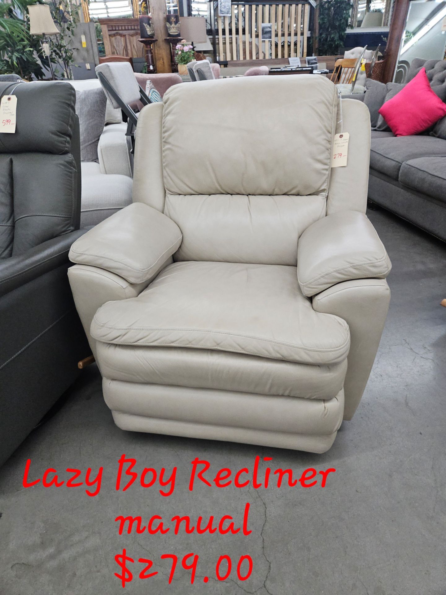 Recliner Beige Lazyboy ManualWe are located at 2811 East Bell road. Another Time Around Furniture.