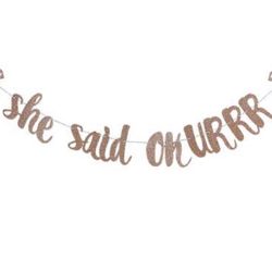 black glitter she said okurrr banner