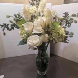 Lovely White Artificial Flower Bouquet