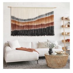 Macrame Wall Hanging Macrame Wall Decor 57" Wx 35" L