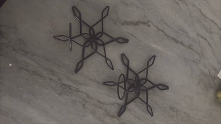 3 Star candle Holder Wall Sconces