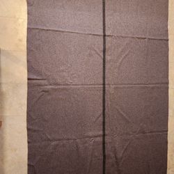 New 1955 Made In Canada Wool Blanket - 84"×60"