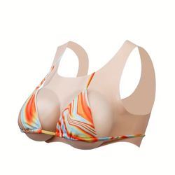 breast form, NEW, silicone filled, ivory color, cup size C/D, easy to wear,Velcro back closure, pick up ,no worry about coming through the mail and wh