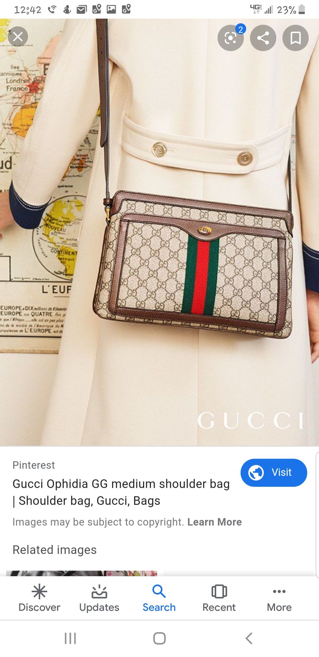 Gucci ophidia medium shoulder bag
