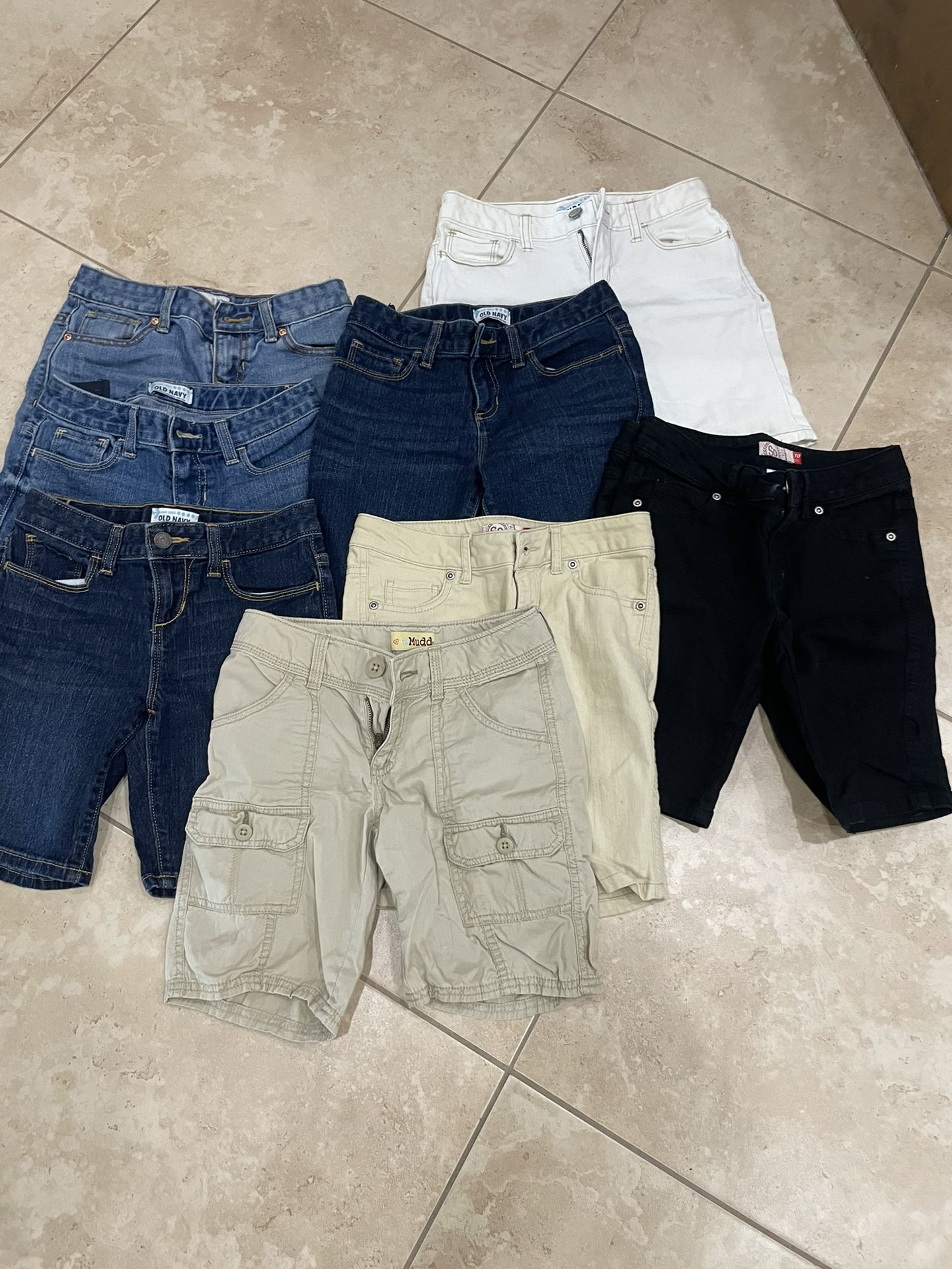 Girls Shorts - Long Length Size 10