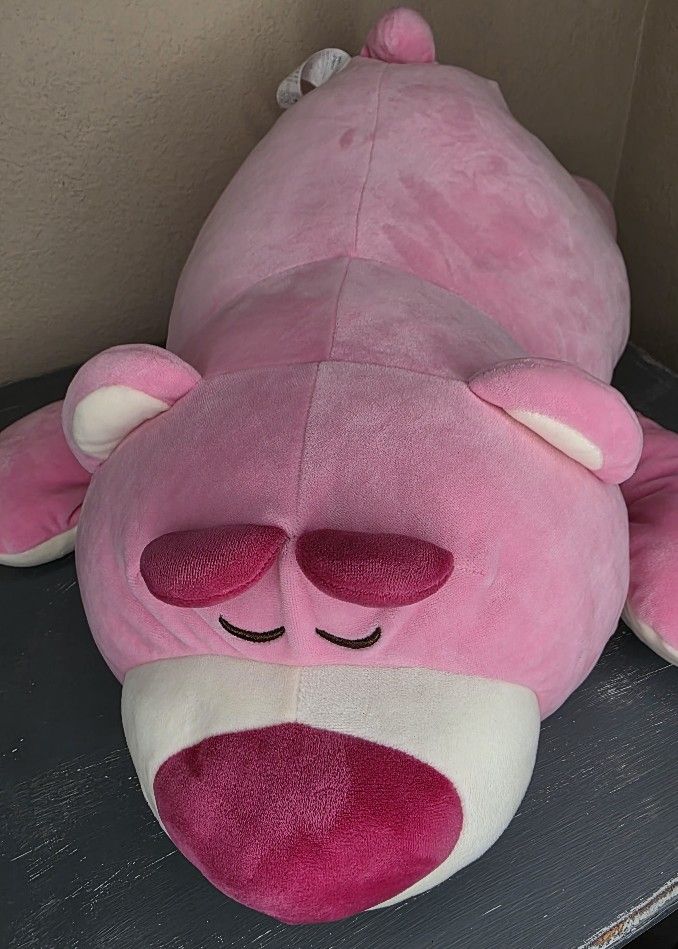 Disney Pixar Lotso Huggin Bear 24" Toy Story 3 Pixar Soft Plush Light Pink Bear