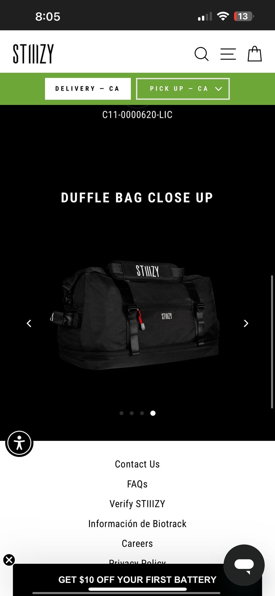 Stizzy Large Duffle Bag