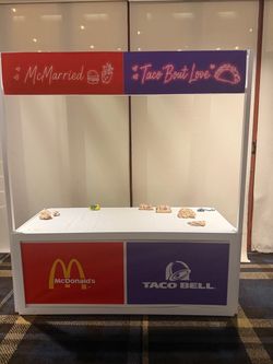 2 CUSTOM 6FT WEDDING / EVENT FOOD STAND