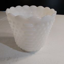 Vintage Fire King Hobnail Milk Glass