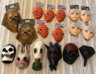 Sunday Promo 17 NEW Halloween Masks Bundle – Star Wars, Avatar, Anime & Horror – $70