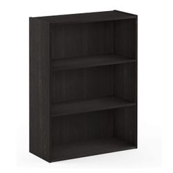 Furinno Pasir 3-Tier Open Shelf, Espresso