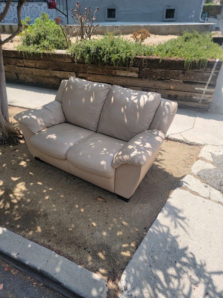 Beige Loveseat