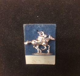 Vintage KINNY STERLING SILVER Kentucky derby charm