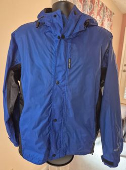 Stearns Blue Rain Jacket with Hood