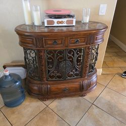 Mediterranean Revival style wine cabinet