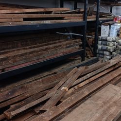 100 YEAR OLD RECLAIMED WOOD AND BEAMS