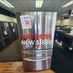 30 Cu. Ft. 4 Door Refrigerator,  Door IN Door, Full Convert Drawer, And Craft Ice Maker