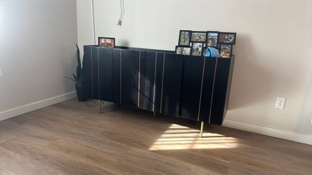 Black and Gold Sideboard Cabinet