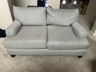 Modern Grey Loveseat / Apartment Sofa