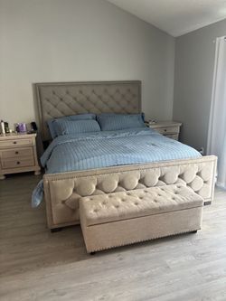 Adjustable Cal King Bed, and bedroom set for sale.