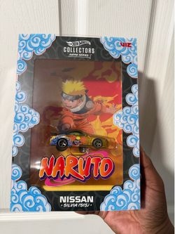 Hot Wheels Collectors Anime Series Naruto Gold Nissan Silvia (S15) 1:64 Diecast