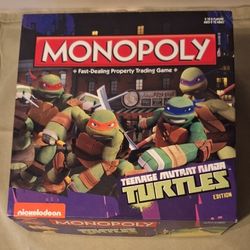  Teenage Mutant Ninja Turtles Monopoly Edition 2014 Complete