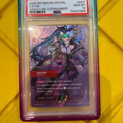 Riftbound Vayne Signature Overnumbered PSA 10