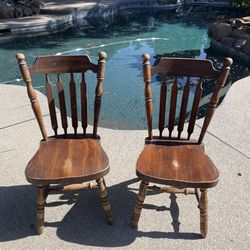 2 Antique Dining/Office Chairs