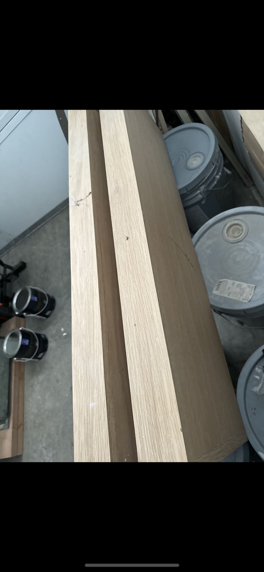2 White Oak Floating Shelves