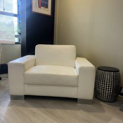 White Leather Love  Great Condition $50