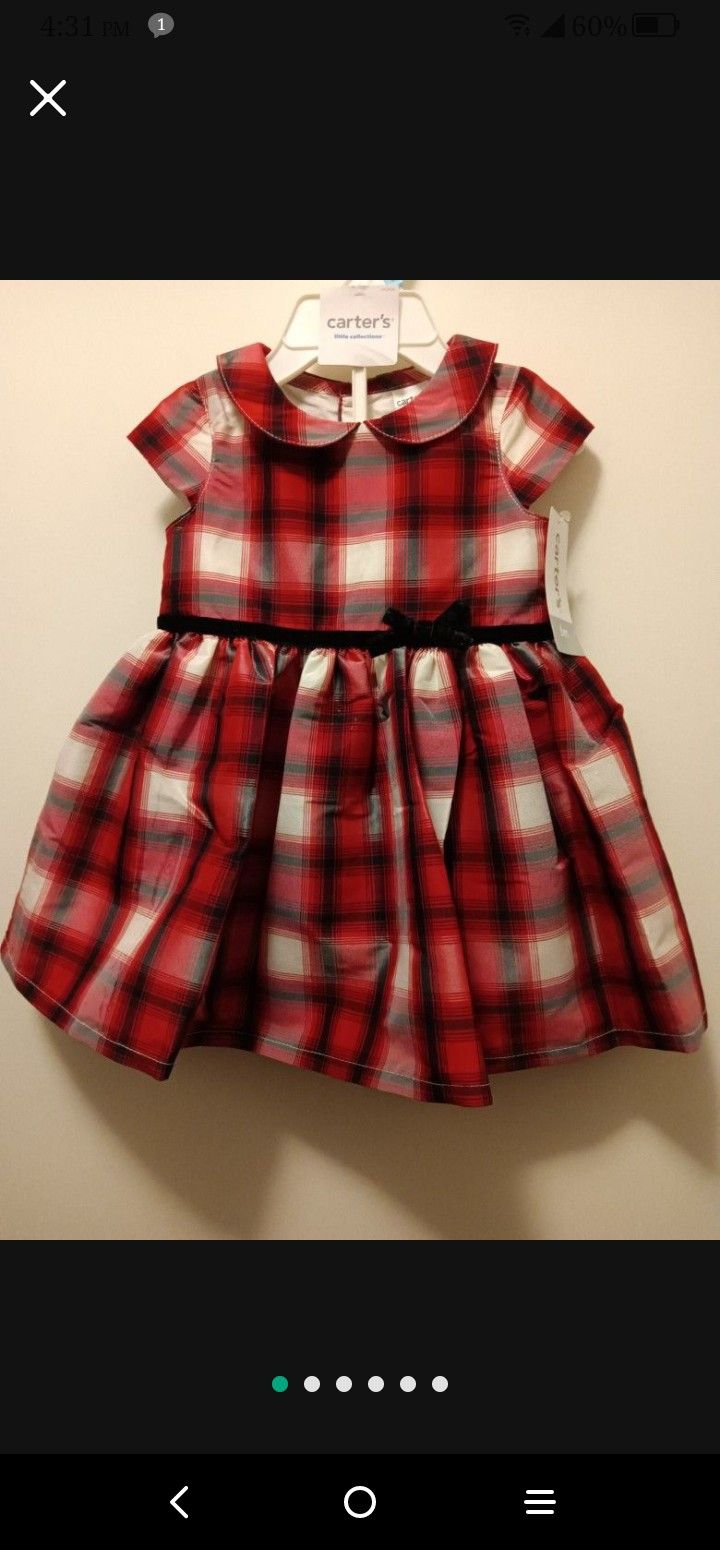 NWT Carters Dress Size 6m