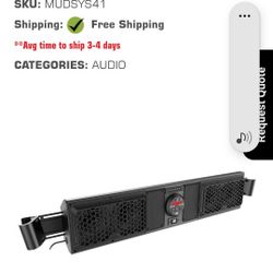 MTX  UTV Overhead Bluetooth Speaker Very Loud