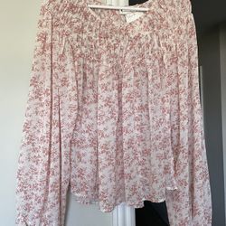 Women’s Long -Sleeve Floral Blouse
