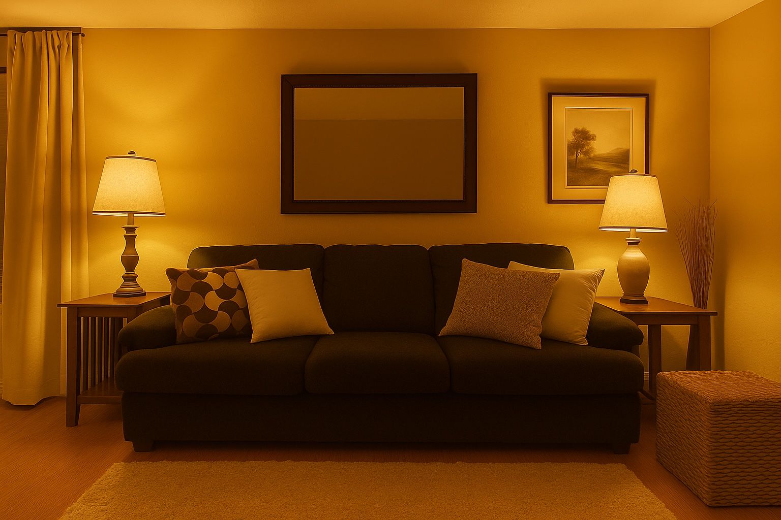 Luxury Dark Microfiber Sofa