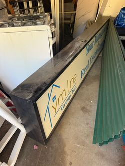 Large Metal Sign/electric box for parts