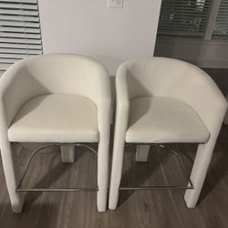 Cream High top Chairs 