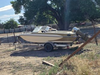 Boat for sale or trade has out bord moter with trailer brand new tires