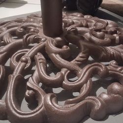 X1 100LB -  Beautiful 😍 Decor 2"  XL Umbrella Stand Pool Deck Spa  Garden Yard Lawn Dock Patio Porch Heavy 