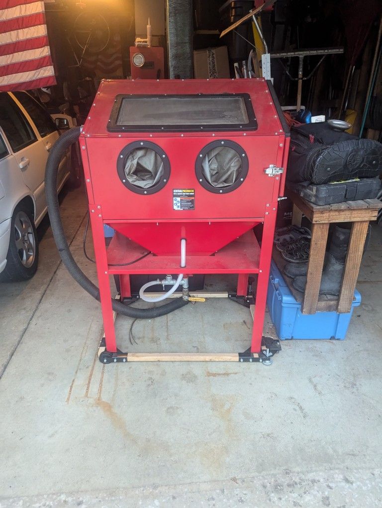 Harbor Freight Sand Blasting Cabinet With Upgrades