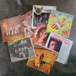 3 boxes of vinyl LPs discos Ranchera, corridos, pysch, mariachi, salsa, tropical, rock, world etc